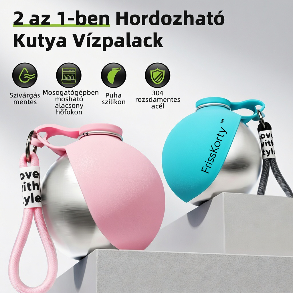 Frisskorty™-Hordozható Kutya Itató Kulacs