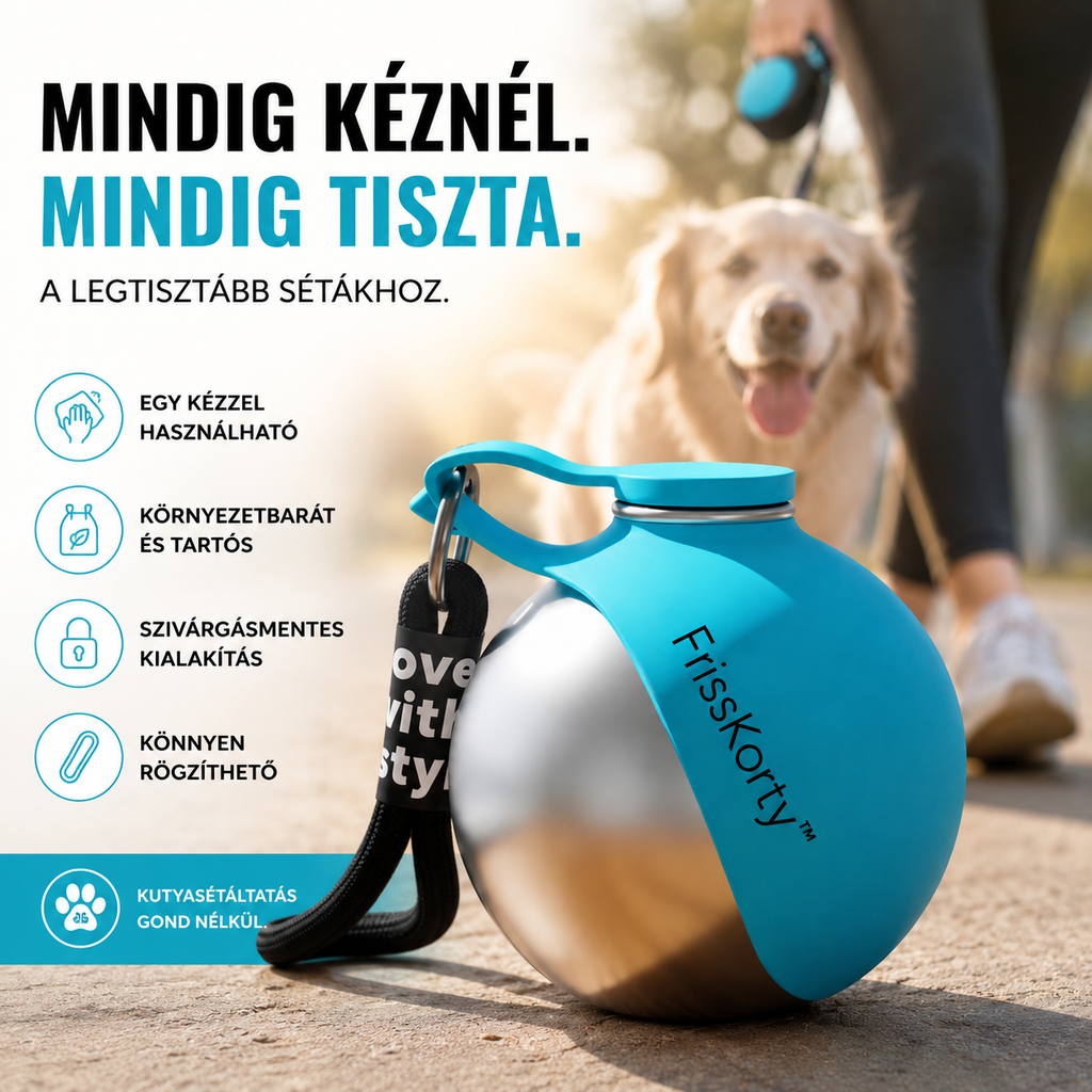 Frisskorty™-Hordozható Kutya Itató Kulacs